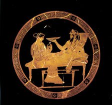 Hades and Persephone Banqueting: Altic Red-figure Kylix, c430 BC. Artist: Codrus Painter.