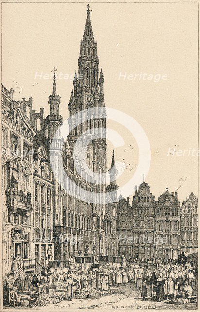 'Brussels', c1820 (1915). Artist: Samuel Prout.