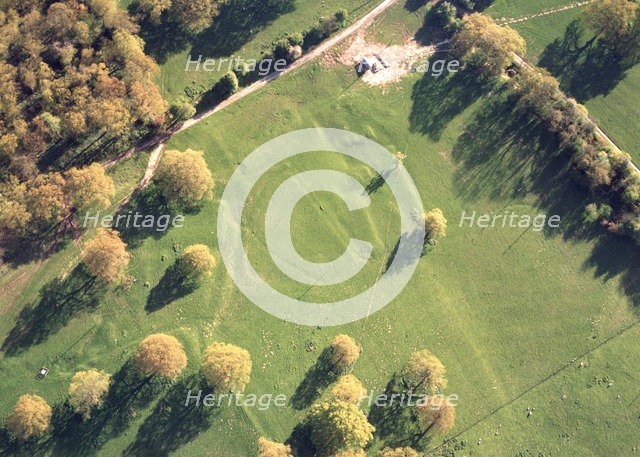 Earthworks at Howler's Coppice, Eastnor, Herefordshire, 1999. Artist: Unknown.