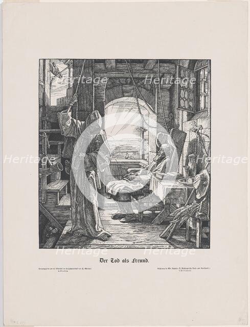Der Tod als Freund (Death as a Friend), 1851. Creator: Alfred Rethel.