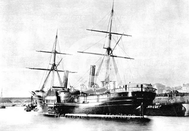 American transatlantic steamship, 'Arago', 1856. Artist: Unknown