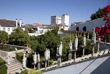 Statues in the Garden of the Episcopal Palace, Castelo Branco, Portugal, 2009.  Artist: Samuel Magal