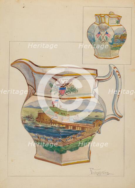 Pitcher, 1935/1942. Creator: Rolland Livingstone.