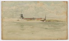 A Little Red Note - Dordrecht, 1884. Creator: James Abbott McNeill Whistler.