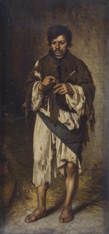 'The beggar', 1862-1902. Artist: Janos Valentiny