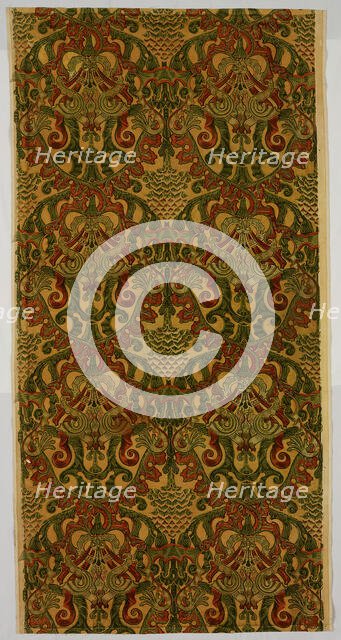 Panel (Formerly Furnishing Textiles), England, Late 1880s/early 1890s. Creator: Turnbull & Stockdale.
