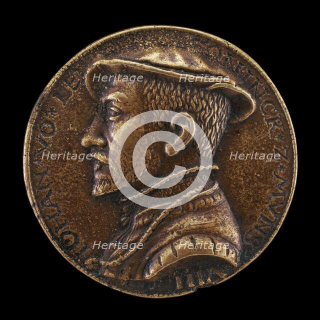 Johann van Leyden, c. 1509-1536, Dutch Anabaptist [obverse], c. 1535. Creator: Unknown.