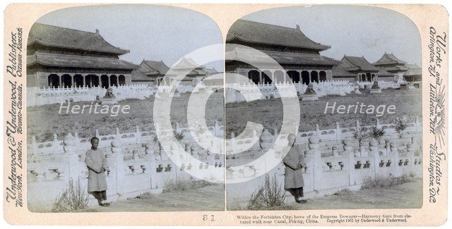 Home of the Empress Dowager, Peking, China, 1901.Artist: Underwood & Underwood