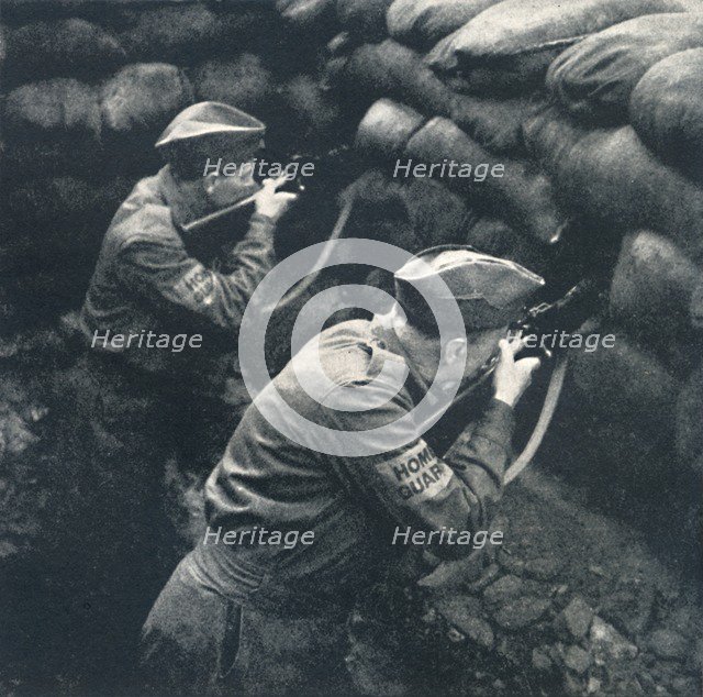 'Covering the road block', 1941. Artist: Cecil Beaton.