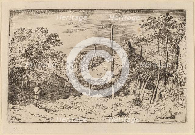 Wheel underneath the Hay Barn, probably c. 1645/1656. Creator: Allart van Everdingen.