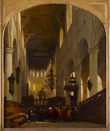 The Pieterskerk in Leiden, 1868. Artist: Bosboom, Johannes (1817-1891)