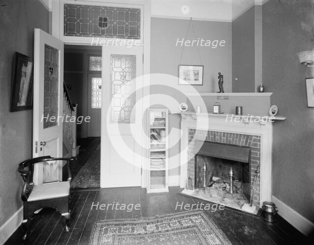 Reception room, probably in a clubhouse, New York City, between 1900 and 1910. Creator: William H. Jackson.