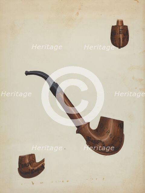 Pipe, c. 1936. Creator: Mabel Ritter.