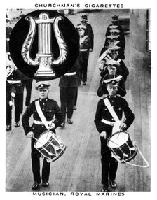 Musician, Royal Marines, 1937.Artist: WA & AC Churchman