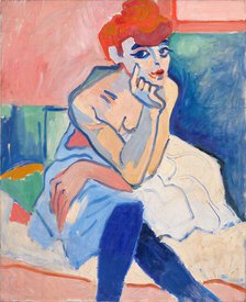Woman in a Chemise (Dancer), 1906.  Creator: Andre Derain.