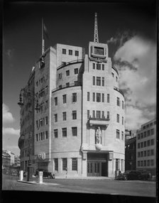 Broadcasting House, Portland Place, Marylebone, City of Westminster, London, 1945-1960. Creator: Margaret F Harker.