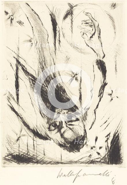 The Fall into Infinity, 1918. Creator: Walter Gramatté.