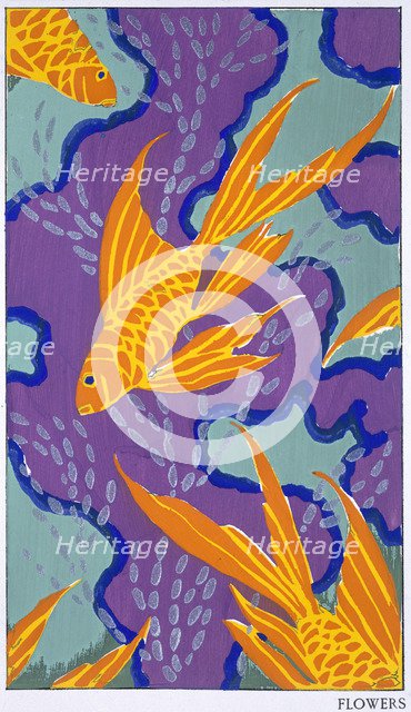 Fish motif, late 1920s. Artist: EA Seguy