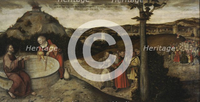 Christ and the Samaritan Woman at Jacob's Well, ca 1552.