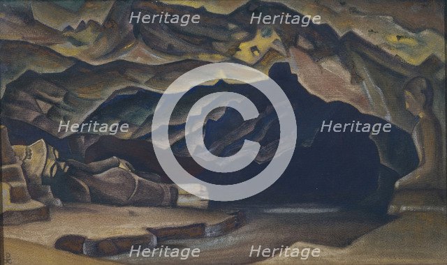 Parinirvana, 1935-1936. Artist: Roerich, Nicholas (1874-1947)