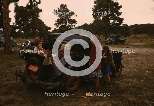 People at the Fair, Pie Town, New Mexico, 1940. Creator: Russell Lee.