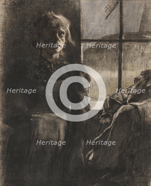 "La fille de l'aveugle". Creator: Konrad Starke.