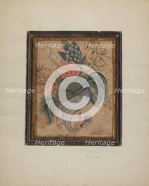 Watercolor Painting, c. 1939. Creator: Cora Parker.