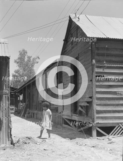 Home of Mexican field laborers, Brawley, Imperial Valley, California, 1935. Creator: Dorothea Lange.