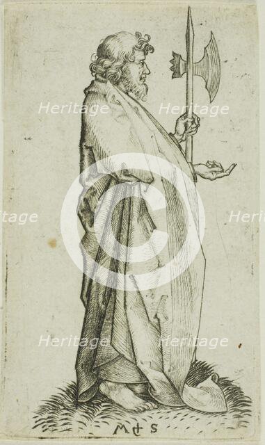 St. Matthias, from Apostles, n.d. Creator: Martin Schongauer.