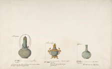 Design for Three Vases, ca. 1770-85. Creator: Anon.