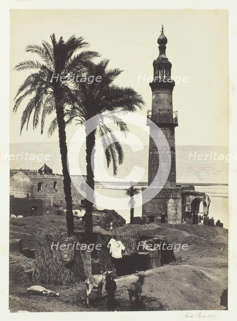 View at Girgeh, Upper Egypt, 1857. Creator: Francis Frith.