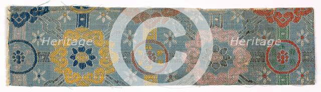 Textile Fragment, 1800s. Creator: Unknown.