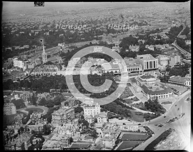 The Pavilion, Lower Pleasure Garden and Westover Road, Bournemouth, Dorset, c1930s. Creator: Arthur William Hobart.