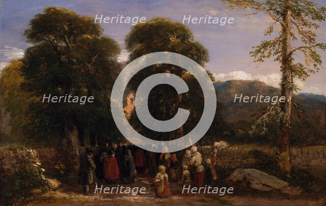 The Welsh Funeral, 1848. Creator: David Cox the elder.