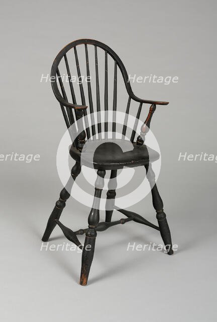 Windsor High Chair, 1790/1800. Creator: Unknown.