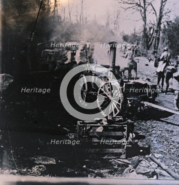 Steam locomotive, c1914-c1918. Artist: Unknown.