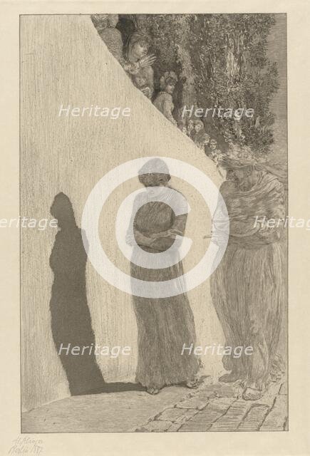 Disgrace (Schande): pl. 9, 1878. Creator: Max Klinger.