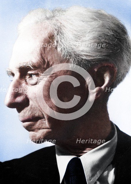 Bertrand Arthur William Russell (1872-1970), British philosopher and mathematician. Artist: Unknown.