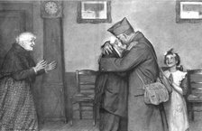 ''La joie dans les Foyers; Le retour du prisonnier', 1918. Creator: J Simont.