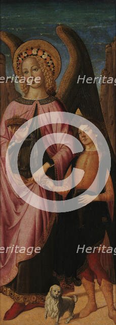 Tobias and the Angel, c1475. Creator: Biagio d'Antonio, (Tucci) (1446-1516).