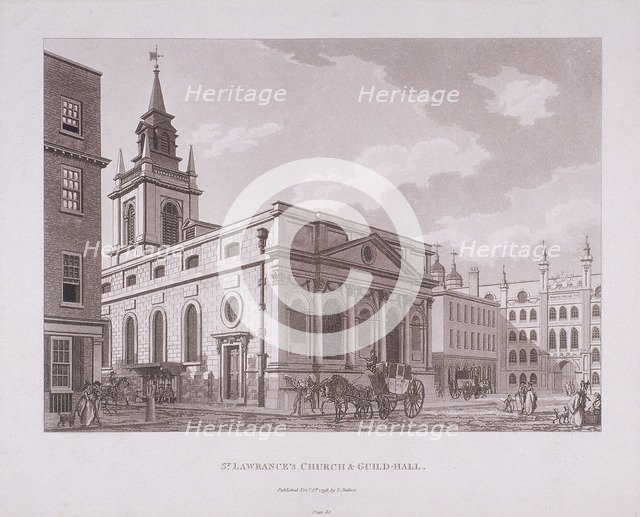 St Lawrence Jewry, London, 1798. Artist: Thomas Malton II