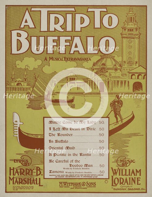 'I left ma heart in Dixie', 1901. Creator: Unknown.