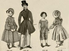 'Children's clothing from 1830-1850', 1907, (1937). Creator: Cecil W Trout.
