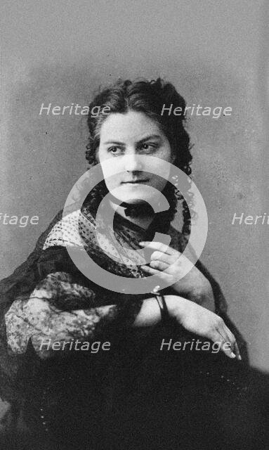 Pianist and composer Auguste Auspitz-Kolár (1844-1878), 1867. Creator: Photo studio Jägemann, Vienna  .