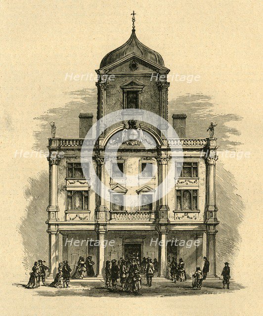 'The Dorset Gardens Theatre, Whitefriars', (1897). Creator: Unknown.