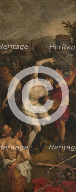 The Martyrdom of Saint Sebastian of Rome, 1575. Creator: Ambrosius Francken I.