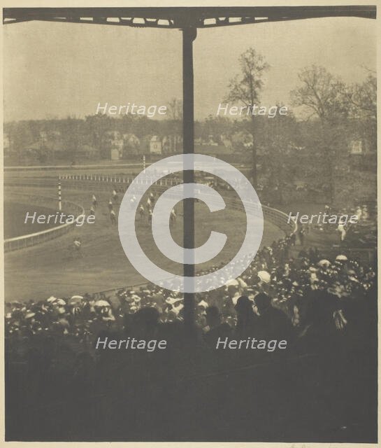 Going to the Post, Morris Park, 1904. Creator: Alfred Stieglitz.