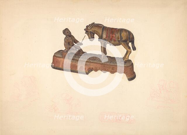 Toy Bank: Mule, c. 1941. Creator: Unknown.