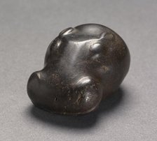 Weight in the Form of a Hippopotamus Head, c. 1540-1296 BC. Creator: Unknown.