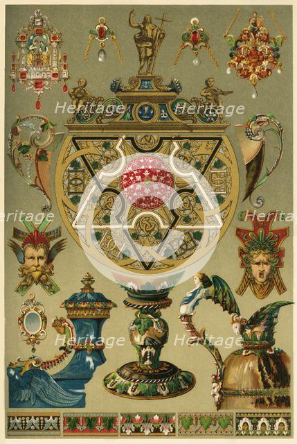 Italian Renaissance works in precious metals and enamel, (1898). Creator: Unknown.